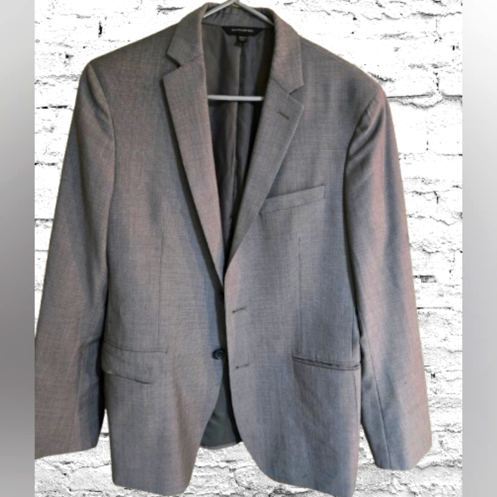 Banana Republic Men's Gray Wool Blazer